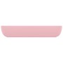 Luxury rectangular matte pink ceramic washbasin 71x38 cm by vidaXL, Sinks - Ref: Foro24-146955, Price: 64,47 €, Discount: %