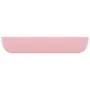 Luxury rectangular matte pink ceramic washbasin 71x38 cm by vidaXL, Sinks - Ref: Foro24-146955, Price: 63,89 €, Discount: %