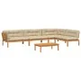Set de sofás de palets de jardín y cojines 5 pzas madera acacia by , Outdoor sofas - Ref: Foro24-3209513, Price: 902,49 €, Di...