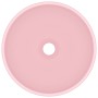 Luxury round matte pink ceramic washbasin 32.5x14 cm by vidaXL, Sinks - Ref: Foro24-146966, Price: 73,24 €, Discount: %