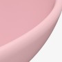 Luxury round matte pink ceramic washbasin 32.5x14 cm by vidaXL, Sinks - Ref: Foro24-146966, Price: 73,24 €, Discount: %