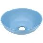 Hellblaues rundes Waschbecken aus Keramik von vidaXL, Sinkt - Ref: Foro24-146978, Preis: 47,88 €, Rabatt: %