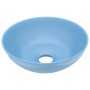 Light blue ceramic round bathroom sink by vidaXL, Sinks - Ref: Foro24-146978, Price: 47,88 €, Discount: %