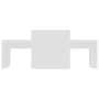 Couchtisch-Set aus weißem Sperrholz, 100 x 48 x 40 cm von vidaXL, Couchtisch - Ref: Foro24-802912, Preis: 48,78 €, Rabatt: %
