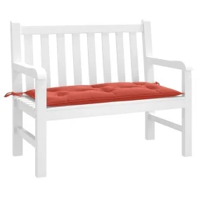Cushion for garden bench red melange fabric 100x50x7 cm by , Cushions for chairs and sofas - Ref: Foro24-4002537, Price: 21,6...