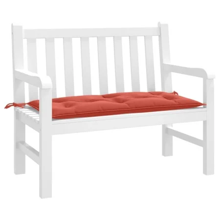 Cushion for garden bench red melange fabric 100x50x7 cm by , Cushions for chairs and sofas - Ref: Foro24-4002537, Price: 21,6...