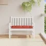 Cushion for garden bench red melange fabric 100x50x7 cm by , Cushions for chairs and sofas - Ref: Foro24-4002537, Price: 21,6...