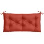 Cojín para banco de jardín tela rojo melange 100x50x7 cm de , Cojines para sillas y sofás - Ref: Foro24-4002537, Precio: 27,13 €