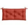 Cushion for garden bench red melange fabric 100x50x7 cm by , Cushions for chairs and sofas - Ref: Foro24-4002537, Price: 21,6...