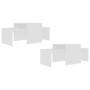 Couchtisch-Set aus weißem Sperrholz, 100 x 48 x 40 cm von vidaXL, Couchtisch - Ref: Foro24-802912, Preis: 50,08 €, Rabatt: %