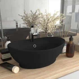 Luxurious sink with matte black ceramic overflow 58.5x39 cm by vidaXL, Sinks - Ref: Foro24-146942, Price: 86,01 €, Discount: %