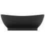 Luxuriöses Waschbecken mit mattschwarzem Keramiküberlauf 58,5 x 39 cm von vidaXL, Sinkt - Ref: Foro24-146942, Preis: 86,01 €,...