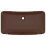 Matte dark brown rectangular ceramic luxury washbasin 71x38 cm by vidaXL, Sinks - Ref: Foro24-146962, Price: 82,76 €, Discoun...