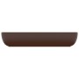 Matte dark brown rectangular ceramic luxury washbasin 71x38 cm by vidaXL, Sinks - Ref: Foro24-146962, Price: 82,76 €, Discoun...