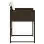 Garden chairs with cushions 4 units brown synthetic rattan by , Garden chairs - Ref: Foro24-4007478, Price: 207,55 €, Discoun...