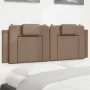 Cappuccino synthetic leather padded bed headboard 140 cm by , Headboards and footboards - Ref: Foro24-374794, Price: 47,37 €,...