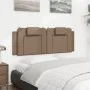 Cappuccino synthetic leather padded bed headboard 140 cm by , Headboards and footboards - Ref: Foro24-374794, Price: 47,37 €,...