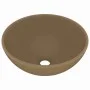 Luxuriöses rundes Keramikwaschbecken in Mattcreme, 32,5 x 14 cm von vidaXL, Sinkt - Ref: Foro24-146974, Preis: 50,99 €, Rabat...