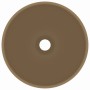 Luxury round matte cream ceramic washbasin 32.5x14 cm by vidaXL, Sinks - Ref: Foro24-146974, Price: 62,87 €, Discount: %