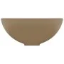 Luxuriöses rundes Keramikwaschbecken in Mattcreme, 32,5 x 14 cm von vidaXL, Sinkt - Ref: Foro24-146974, Preis: 50,99 €, Rabat...