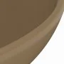 Luxuriöses rundes Keramikwaschbecken in Mattcreme, 32,5 x 14 cm von vidaXL, Sinkt - Ref: Foro24-146974, Preis: 50,99 €, Rabat...
