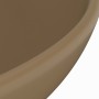 Luxuriöses rundes Keramikwaschbecken in Mattcreme, 32,5 x 14 cm von vidaXL, Sinkt - Ref: Foro24-146974, Preis: 62,87 €, Rabat...