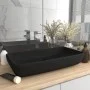 Matte black rectangular ceramic luxury washbasin 71x38 cm by vidaXL, Sinks - Ref: Foro24-146964, Price: 111,16 €, Discount: %
