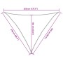 Segelmarkise aus 100 % hellgrauem Oxford-Polyester, 2,5 x 2,5 x 3,5 m von , Sonnenschirme - Ref: Foro24-4000911, Preis: 20,49...
