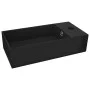 Mattschwarzes Keramikwaschbecken mit Überlauf von vidaXL, Sinkt - Ref: Foro24-146997, Preis: 77,16 €, Rabatt: %