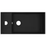 Lavabo con rebosadero cerámica negro mate de vidaXL, Lavabos - Ref: Foro24-146997, Precio: 79,86 €, Descuento: %