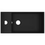 Matte black ceramic sink with overflow by vidaXL, Sinks - Ref: Foro24-146997, Price: 81,11 €, Discount: %