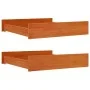 Cajones de cama 2 uds madera maciza de pino marrón cera de , Camas y accesorios - Ref: Foro24-847170, Precio: 80,90 €, Descue...