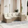 Juego de sofás jardín con cojines 6 pzas ratán sintético beige by , Garden sets - Ref: Foro24-3263174, Price: 426,07 €, Disco...
