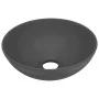 Lavabo de cuarto de baño redondo cerámica gris oscuro de vidaXL, Lavabos - Ref: Foro24-146983, Precio: 47,06 €, Descuento: %