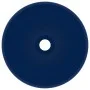 Lavabo de lujo redondo cerámica azul oscuro mate 32,5x14 cm de vidaXL, Lavabos - Ref: Foro24-146968, Precio: 58,72 €, Descuen...