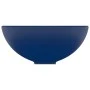 Luxuriöses rundes, dunkelblaues, mattes Keramikwaschbecken 32,5 x 14 cm von vidaXL, Sinkt - Ref: Foro24-146968, Preis: 58,72 ...