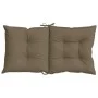 Niedrige Rückenkissen für Stühle, 4 Stück, Stoff Taupe Melange, 100x50x7 cm. von , Kissen für Stühle und Sofas - Ref: Foro24-...