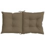 Niedrige Rückenkissen für Stühle, 4 Stück, Stoff Taupe Melange, 100x50x7 cm. von , Kissen für Stühle und Sofas - Ref: Foro24-...