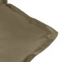 Cojines silla respaldo bajo 4 ud tela taupe melange 100x50x7 cm by , Cushions for chairs and sofas - Ref: Foro24-4002404, Pri...