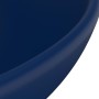 Luxury round ceramic dark blue matte washbasin 32.5x14 cm by vidaXL, Sinks - Ref: Foro24-146968, Price: 59,64 €, Discount: %