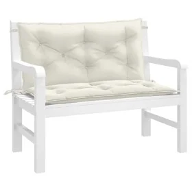 Kissen für Gartenbank 2 Stück Stoff Creme Melange 100x50x7 cm von , Kissen für Stühle und Sofas - Ref: Foro24-4002588, Preis:...