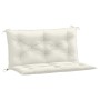 Cojines para banco jardín 2 uds tela crema melange 100x50x7 cm by , Cushions for chairs and sofas - Ref: Foro24-4002588, Pric...
