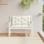 Kissen für Gartenbank 2 Stück Stoff Creme Melange 100x50x7 cm von , Kissen für Stühle und Sofas - Ref: Foro24-4002588, Preis:...
