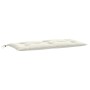 Cojines para banco jardín 2 uds tela crema melange 100x50x7 cm by , Cushions for chairs and sofas - Ref: Foro24-4002588, Pric...