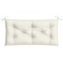 Cojines para banco jardín 2 uds tela crema melange 100x50x7 cm by , Cushions for chairs and sofas - Ref: Foro24-4002588, Pric...