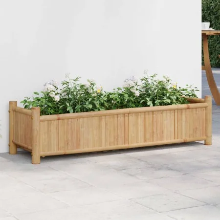 Jardinera de bambú 100x30x25 cm by , Pots and planters - Ref: Foro24-366461, Price: 85,21 €, Discount: %