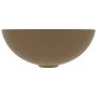 Lavabo de cuarto de baño redondo cerámica crema mate de vidaXL, Lavabos - Ref: Foro24-146985, Precio: 62,80 €, Descuento: %