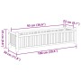 Bambus-Pflanzgefäß 100x30x25 cm von , Töpfe und Pflanzgefäße - Ref: Foro24-366461, Preis: 87,59 €, Rabatt: %