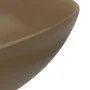 Lavabo de cuarto de baño redondo cerámica crema mate de vidaXL, Lavabos - Ref: Foro24-146985, Precio: 62,80 €, Descuento: %