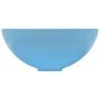 Lavabo de lujo redondo cerámica azul claro mate 32,5x14 cm de vidaXL, Lavabos - Ref: Foro24-146967, Precio: 47,88 €, Descuent...